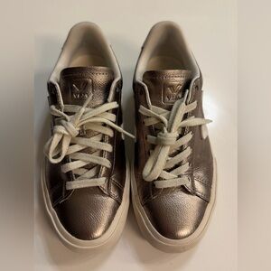 Veja Women's Shiny Bronze Sneakers